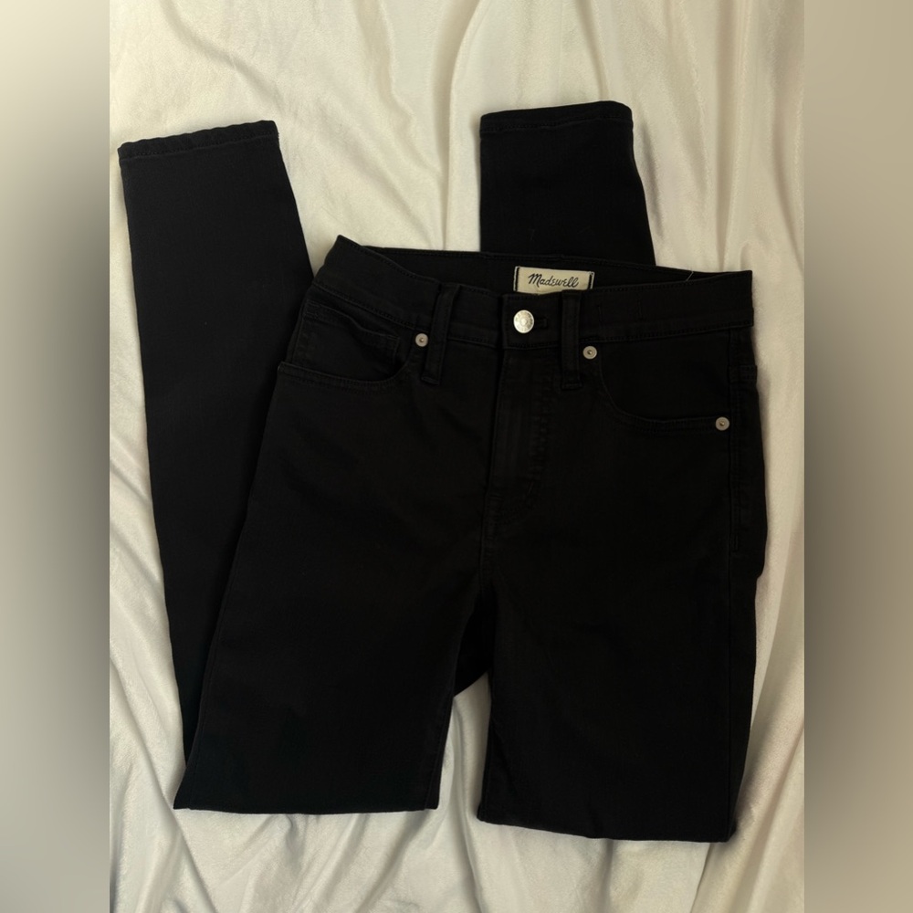 Madewell 9” Mid Rise Skinny Jeans Black Women’s Size 25